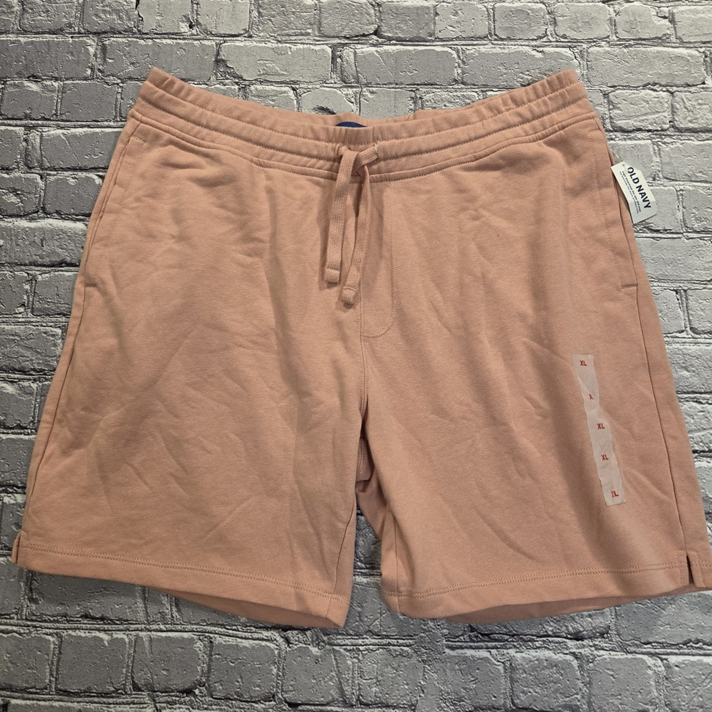 MENS OLD NAVY DRAWSTRING LINED PINK SHORTS SIZE XL